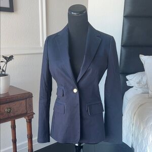 Brooks Brothers Dark Blue Blazer with Gold Button